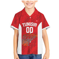 Tunisia Basketball Custom Family Matching Mermaid Dress and Hawaiian Shirt Go Champions Eagles of Carthage - Wonder Print Shop