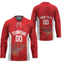 Tunisia Basketball Custom Hockey Jersey Go Champions Eagles of Carthage - Wonder Print Shop