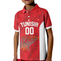 Tunisia Basketball Custom Kid Polo Shirt Go Champions Eagles of Carthage - Wonder Print Shop