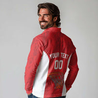 Tunisia Basketball Custom Long Sleeve Polo Shirt Go Champions Eagles of Carthage - Wonder Print Shop