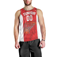 Tunisia Basketball Custom Men Tank Top Go Champions Eagles of Carthage - Wonder Print Shop