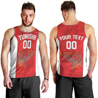 Tunisia Basketball Custom Men Tank Top Go Champions Eagles of Carthage - Wonder Print Shop