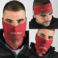 Tunisia Basketball Custom Neck Gaiter Go Champions Eagles of Carthage - Wonder Print Shop