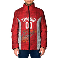 Tunisia Basketball Custom Padded Jacket Go Champions Eagles of Carthage - Wonder Print Shop