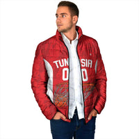 Tunisia Basketball Custom Padded Jacket Go Champions Eagles of Carthage - Wonder Print Shop