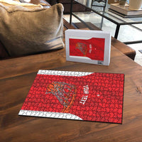 Tunisia Basketball Custom Puzzle Go Champions Eagles of Carthage - Wonder Print Shop