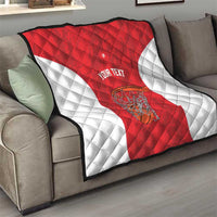 Tunisia Basketball Custom Quilt Go Champions Eagles of Carthage - Wonder Print Shop
