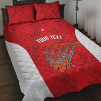 Tunisia Basketball Custom Quilt Bed Set Go Champions Eagles of Carthage - Wonder Print Shop