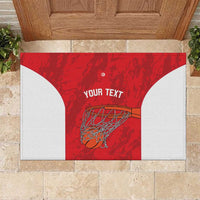 Tunisia Basketball Custom Rubber Doormat Go Champions Eagles of Carthage - Wonder Print Shop
