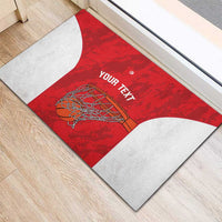 Tunisia Basketball Custom Rubber Doormat Go Champions Eagles of Carthage - Wonder Print Shop