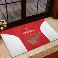Tunisia Basketball Custom Rubber Doormat Go Champions Eagles of Carthage - Wonder Print Shop