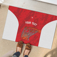 Tunisia Basketball Custom Rubber Doormat Go Champions Eagles of Carthage - Wonder Print Shop