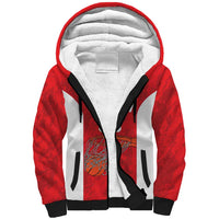 Tunisia Basketball Custom Sherpa Hoodie Go Champions Eagles of Carthage - Wonder Print Shop