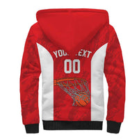 Tunisia Basketball Custom Sherpa Hoodie Go Champions Eagles of Carthage - Wonder Print Shop