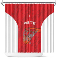 Tunisia Basketball Custom Shower Curtain Go Champions Eagles of Carthage - Wonder Print Shop