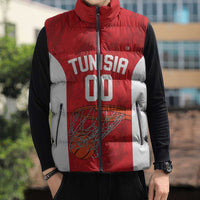 Tunisia Basketball Custom Sleeveless Puffer Jacket Go Champions Eagles of Carthage - Wonder Print Shop