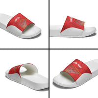 Tunisia Basketball Custom Slide Sandals Go Champions Eagles of Carthage - Wonder Print Shop