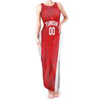 Tunisia Basketball Custom Tank Maxi Dress Go Champions Eagles of Carthage - Wonder Print Shop