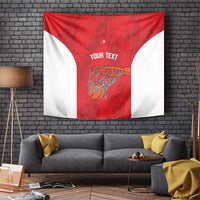 Tunisia Basketball Custom Tapestry Go Champions Eagles of Carthage - Wonder Print Shop