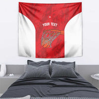 Tunisia Basketball Custom Tapestry Go Champions Eagles of Carthage - Wonder Print Shop