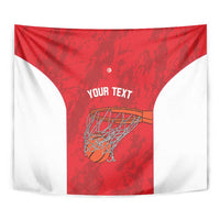 Tunisia Basketball Custom Tapestry Go Champions Eagles of Carthage - Wonder Print Shop