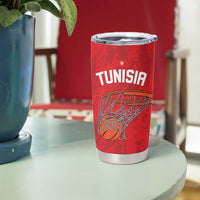 Tunisia Basketball Custom Tumbler Cup Go Champions Eagles of Carthage - Wonder Print Shop