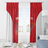 Tunisia Basketball Custom Window Curtain Go Champions Eagles of Carthage - Wonder Print Shop