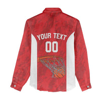 Tunisia Basketball Custom Women Casual Shirt Go Champions Eagles of Carthage - Wonder Print Shop