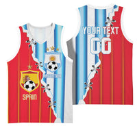 Custom Argentina Spain Football 2026 Basketball Jersey La Albiceleste La Roja Together