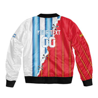 Custom Argentina Spain Football 2026 Bomber Jacket La Albiceleste La Roja Together