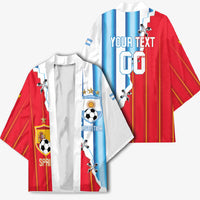 Custom Argentina Spain Football 2026 Kimono La Albiceleste La Roja Together