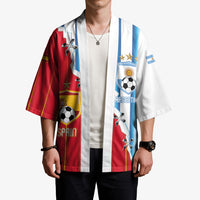 Custom Argentina Spain Football 2026 Kimono La Albiceleste La Roja Together