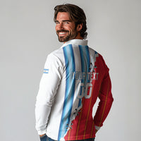 Custom Argentina Spain Football 2026 Long Sleeve Polo Shirt La Albiceleste La Roja Together