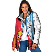 Custom Argentina Spain Football 2026 Padded Jacket La Albiceleste La Roja Together