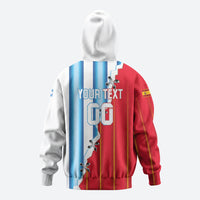 Custom Argentina Spain Football 2026 Zip Hoodie La Albiceleste La Roja Together