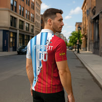 Custom Argentina Spain Football 2026 Zipper Polo Shirt La Albiceleste La Roja Together