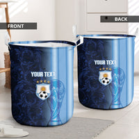 Custom Argentina World Football 2026 Laundry Basket La Albiceleste 4th Champion Proud