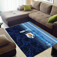 Custom Argentina World Football 2026 Area Rug La Albiceleste 4th Champion Proud