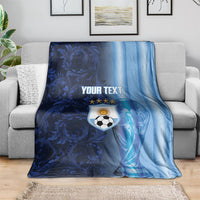 Custom Argentina World Football 2026 Blanket La Albiceleste 4th Champion Proud
