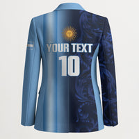 Custom Argentina World Football 2026 Blazer La Albiceleste 4th Champion Proud