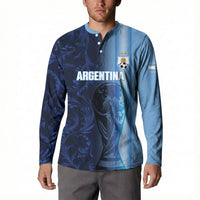 Custom Argentina World Football 2026 Button Sweatshirt La Albiceleste 4th Champion Proud