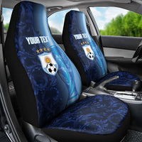 Custom Argentina World Football 2026 Car Seat Cover La Albiceleste 4th Champion Proud