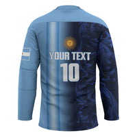 Custom Argentina World Football 2026 Hockey Jersey La Albiceleste 4th Champion Proud