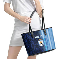 Custom Argentina World Football 2026 Leather Tote Bag La Albiceleste 4th Champion Proud