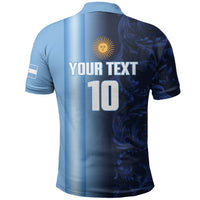 Custom Argentina World Football 2026 Polo Shirt La Albiceleste 4th Champion Proud