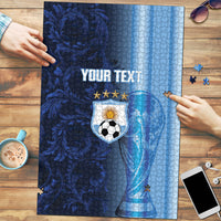 Custom Argentina World Football 2026 Puzzle La Albiceleste 4th Champion Proud