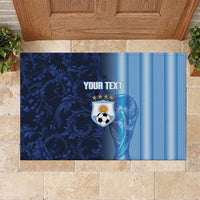 Custom Argentina World Football 2026 Rubber Doormat La Albiceleste 4th Champion Proud