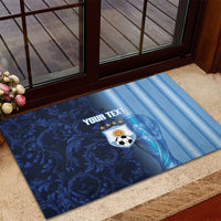 Custom Argentina World Football 2026 Rubber Doormat La Albiceleste 4th Champion Proud