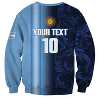 Custom Argentina World Football 2026 Sweatshirt La Albiceleste 4th Champion Proud