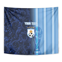 Custom Argentina World Football 2026 Tapestry La Albiceleste 4th Champion Proud